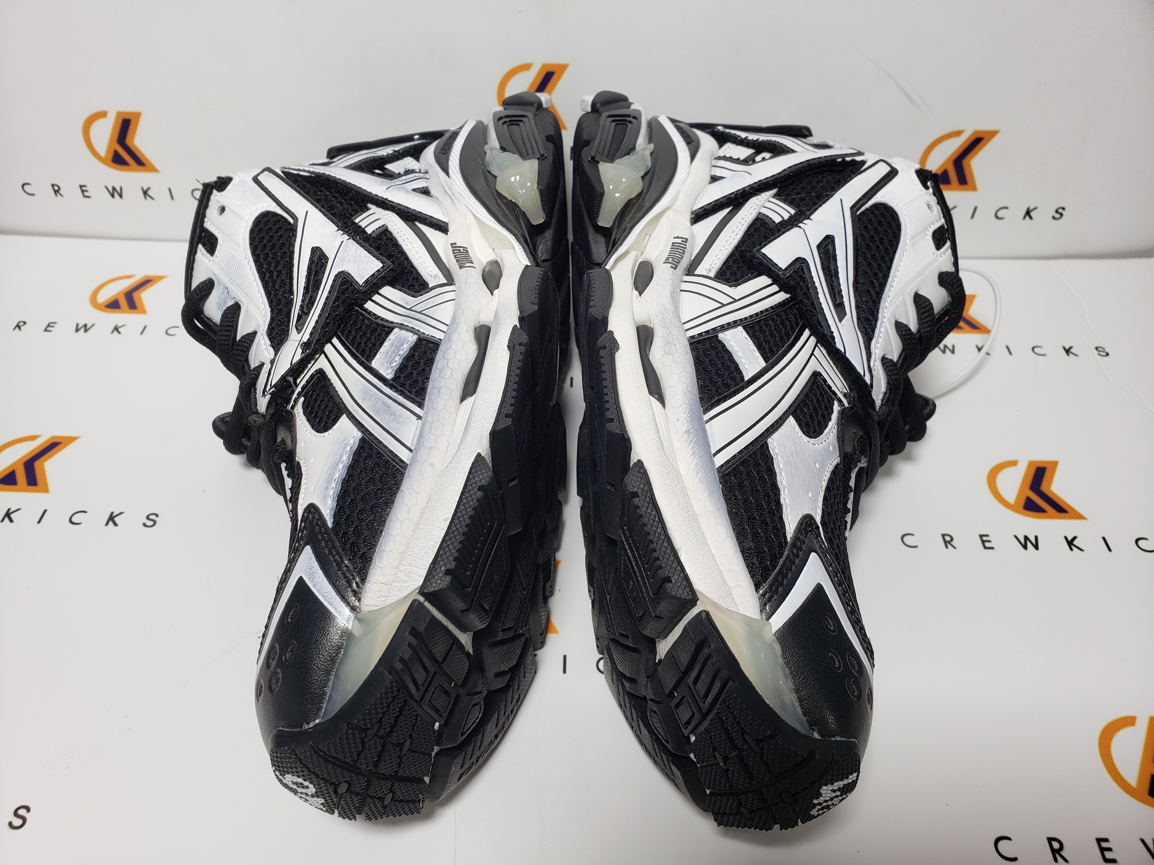 Balenciaga Runner Sneaker Black White 677403 W3RB2 9010