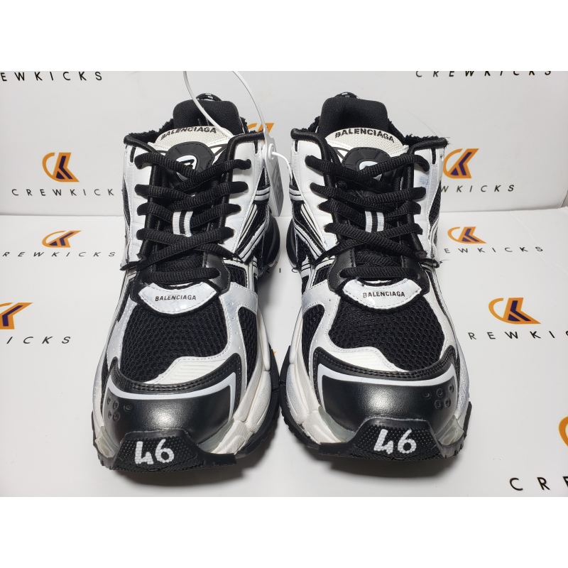 Balenciaga Runner Sneaker Black White 677403 W3RB2 9010
