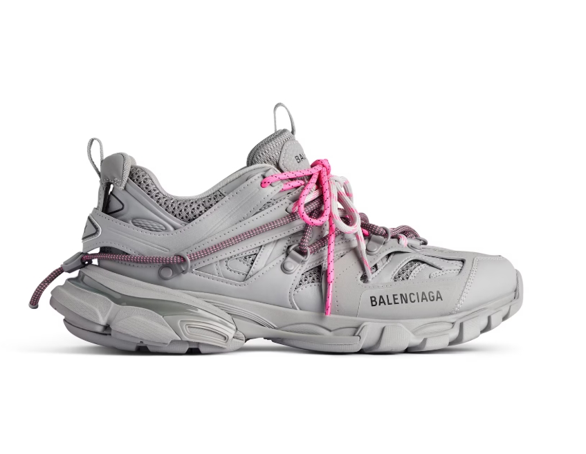 Balenciaga Track Trail Laces Sneaker Grey Pink