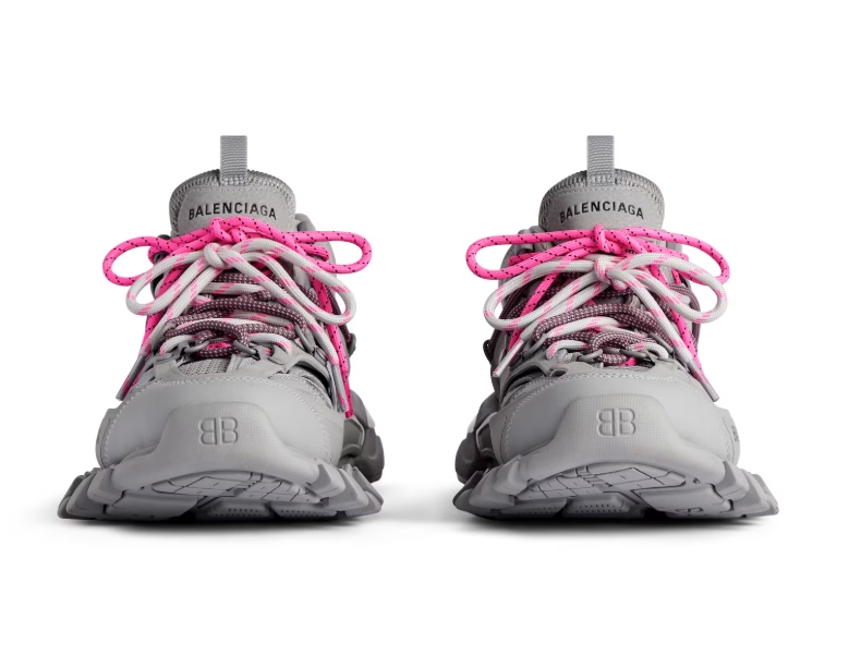 Balenciaga Track Trail Laces Sneaker Grey Pink