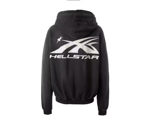 Hellstar HS Logo Zip-Up Hoodie Black