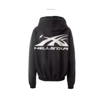 Hellstar HS Logo Zip-Up Hoodie Black 02