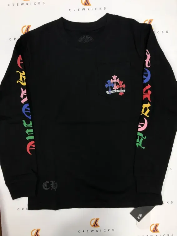 Chrome Hearts Multicolor Cross Long-Sleeve Shirt White/Black