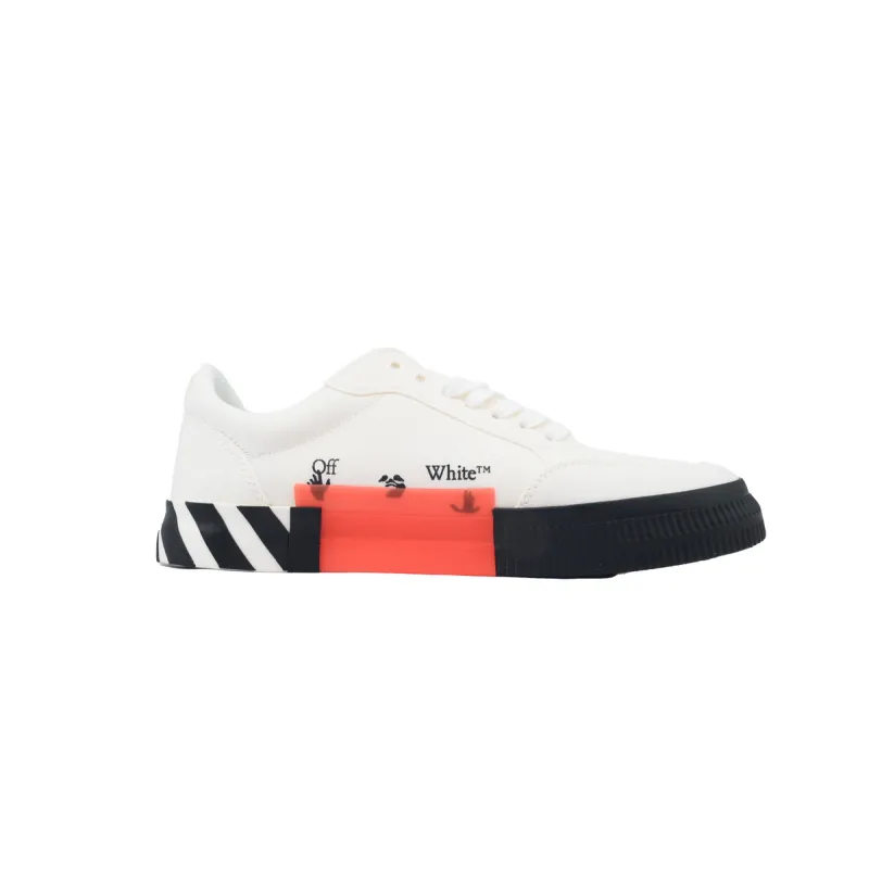 OFF-WHITE Vulc Low Canvas White Green OMIA085F22FAB0010155