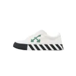 OFF-WHITE Vulc Low Canvas White Green OMIA085F22FAB0010155