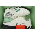 OFF-WHITE Vulc Low Canvas White Green OMIA085F22FAB0010155