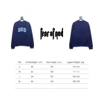Fear of God FOG Hoodie Dark Blue