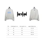Fear of God FOG Hoodie Grey