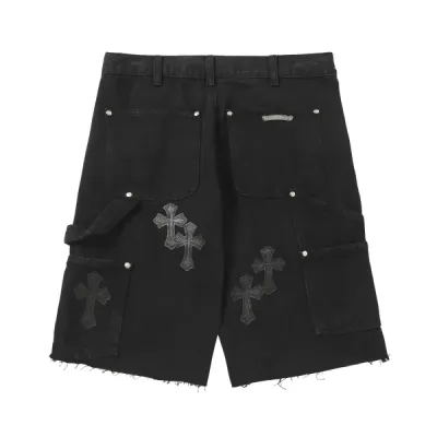 Chrome Hearts Studded Denim Shorts 02