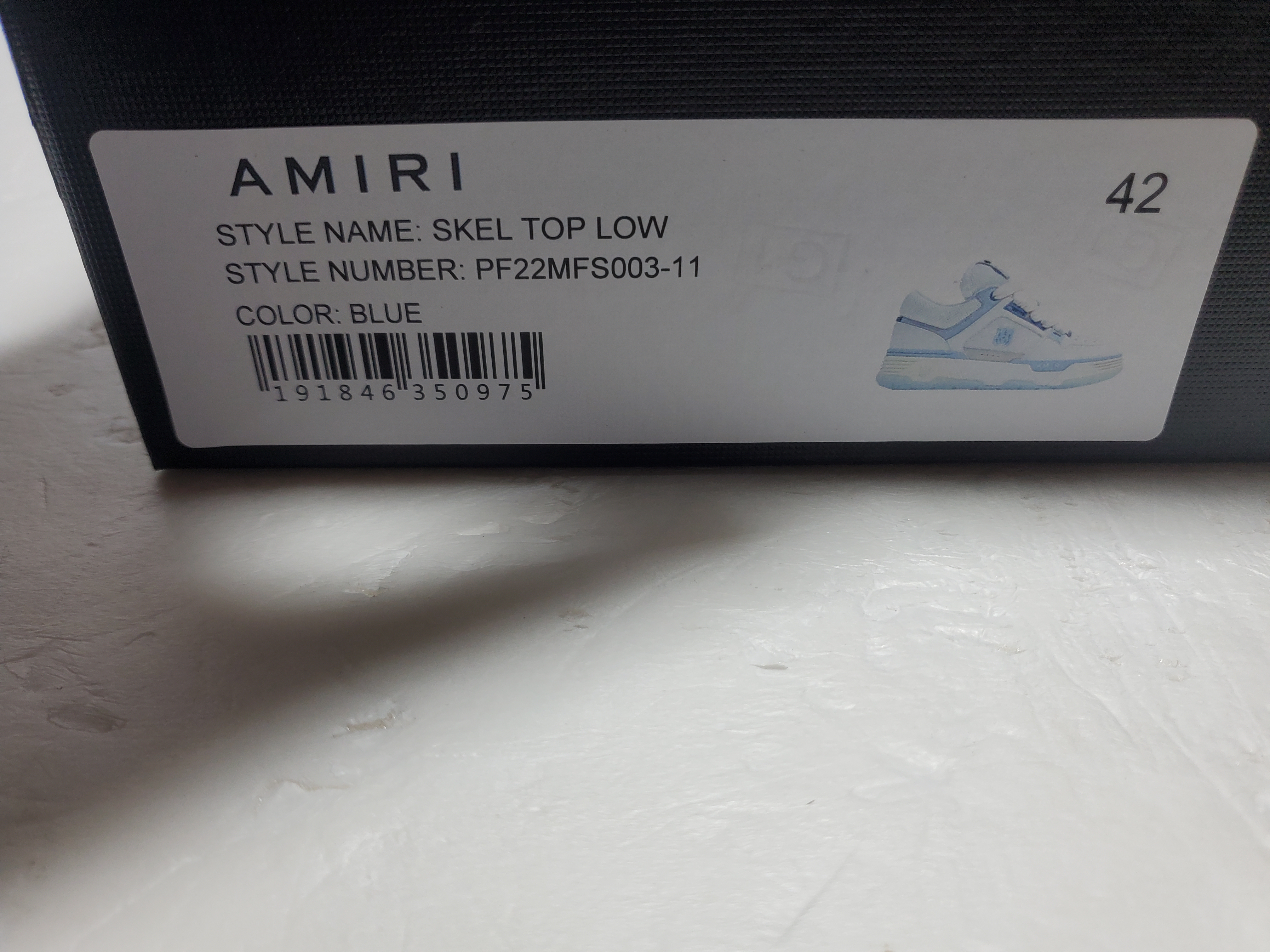 AMIRI MA-1 Leather White Blue