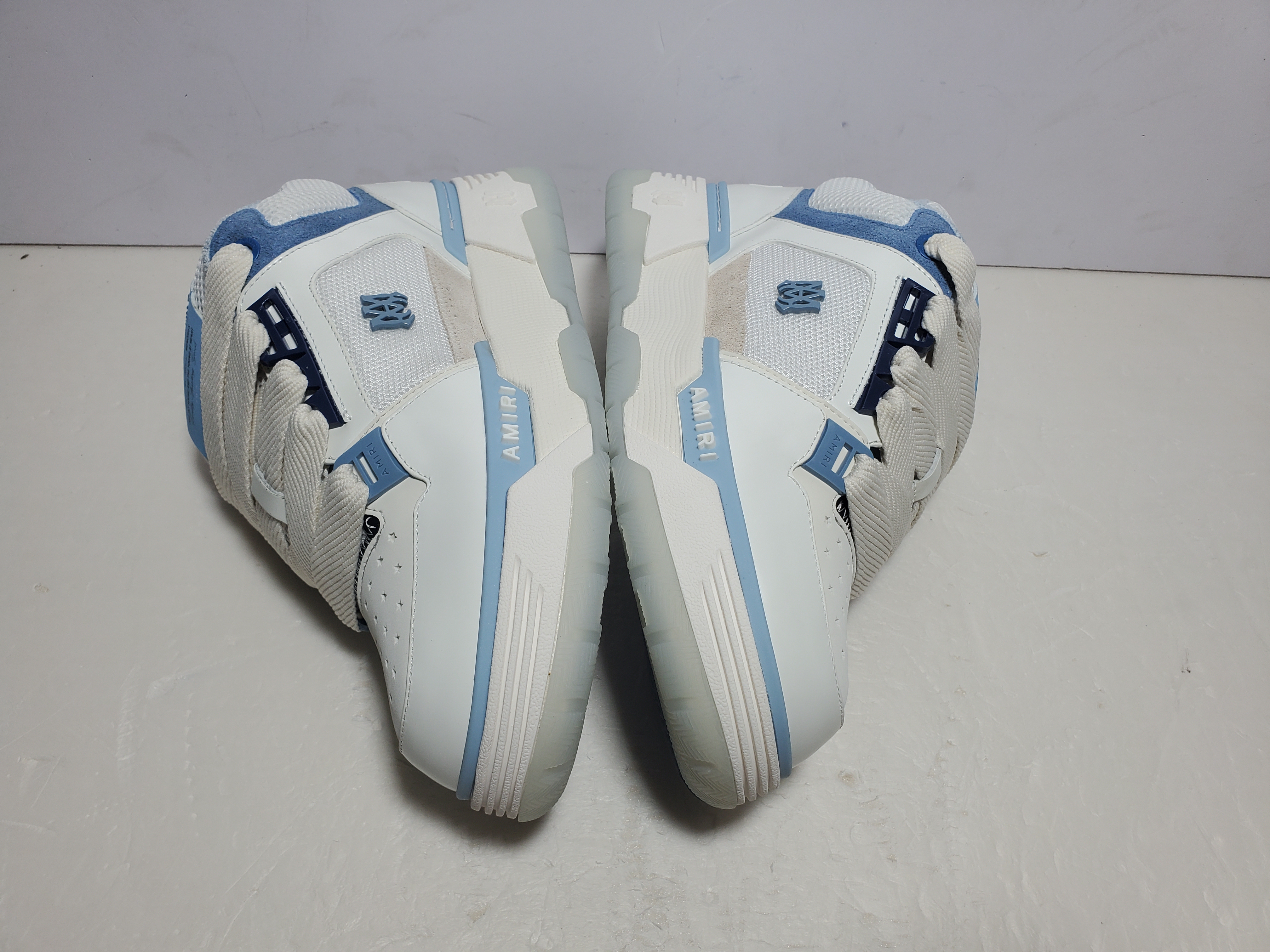 AMIRI MA-1 Leather White Blue