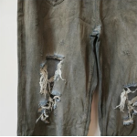 Balenciaga Grey Patched Pockets Baggy Jeans