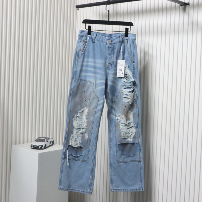 Maison Margiela Distressed Blue Jeans