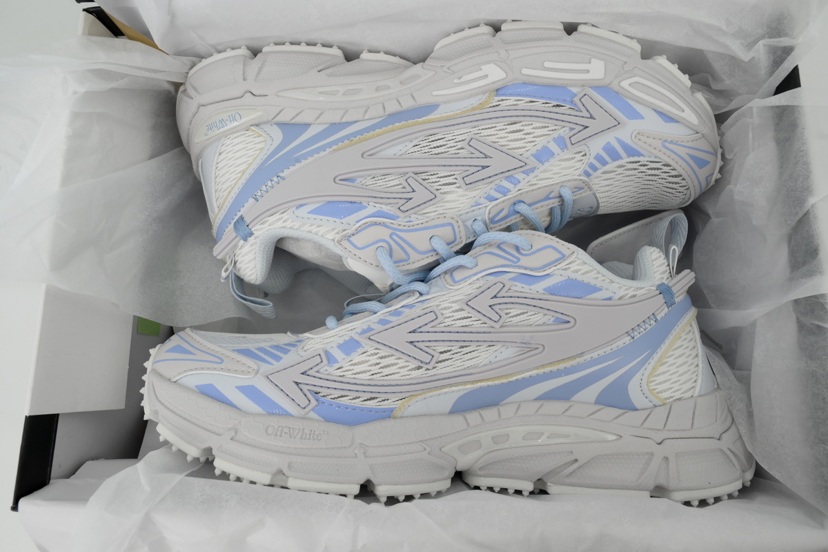 OFF-WHITE Out Of Office OOO Low Tops Blue OMIA295F24 FAB00 10039