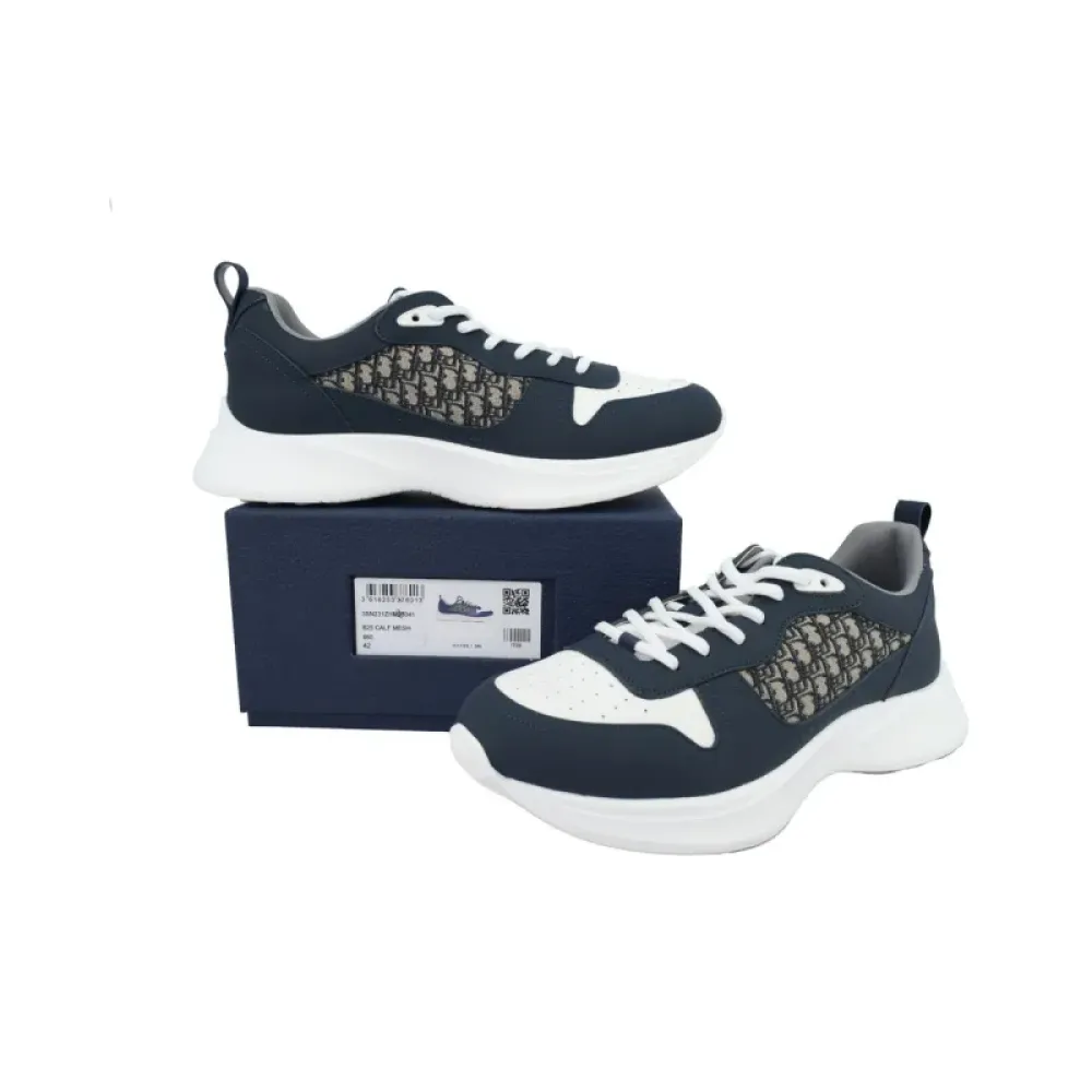 Dior B25 Runner Navy Blue Oblique Jacquard 3SN299ZIR-H561