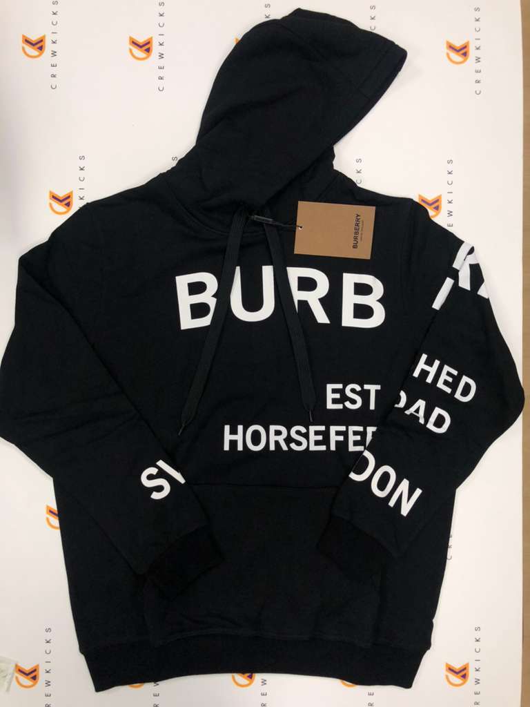 Burberry Print Hoodie Black