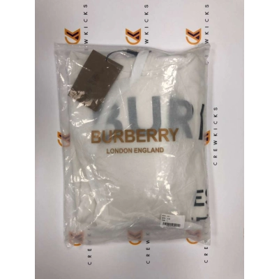 Burberry Print Hoodie White 02