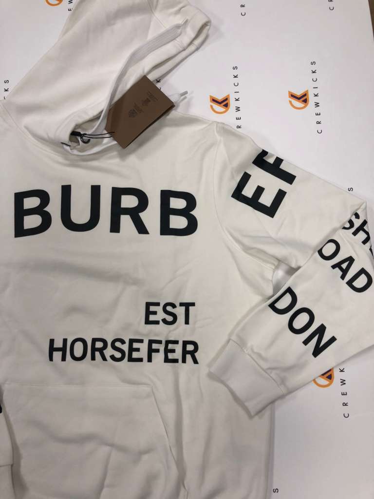 Burberry Print Hoodie White