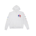 Chrome Hearts Multi Color Cross Hoodie White