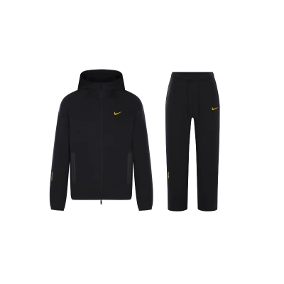 Nike Sportswear x NOCTA Tech Fleece Full Zip Hoodie & Joggers Set Black 01