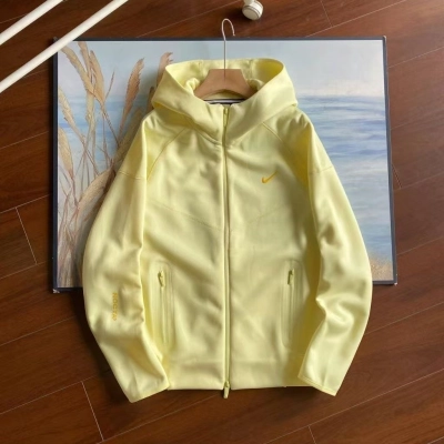Nike Sportswear x NOCTA Tech Fleece Full Zip Hoodie & Joggers Set Citron Tint 02