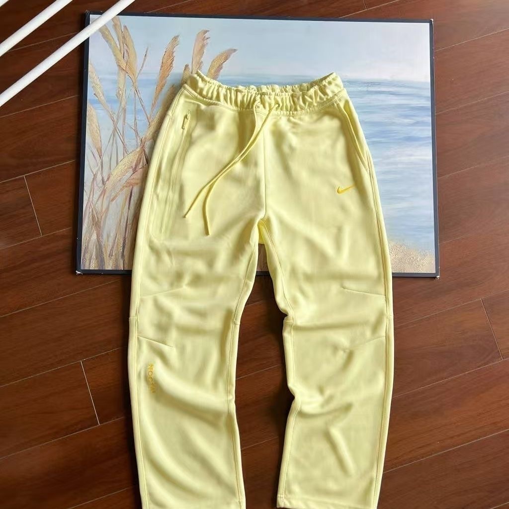 Nike Sportswear x NOCTA Tech Fleece Full Zip Hoodie & Joggers Set Citron Tint