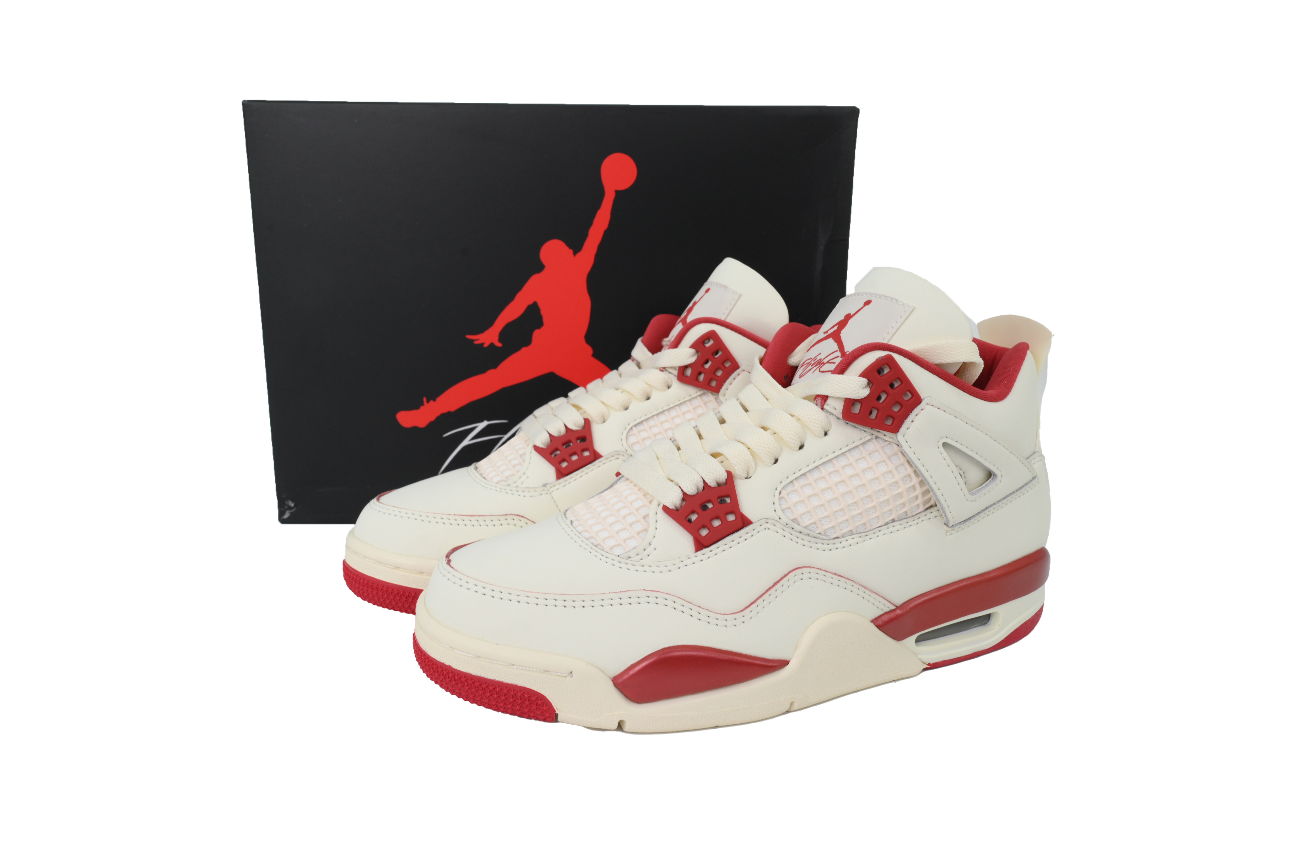 Jordan 4 Retro Pale Ivory Sierra Red HV0823-108