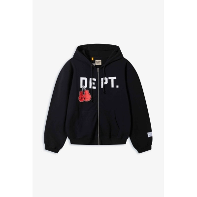 Gallery Dept. Boxing Merch Full Zip Hoodie Wahed Black 01