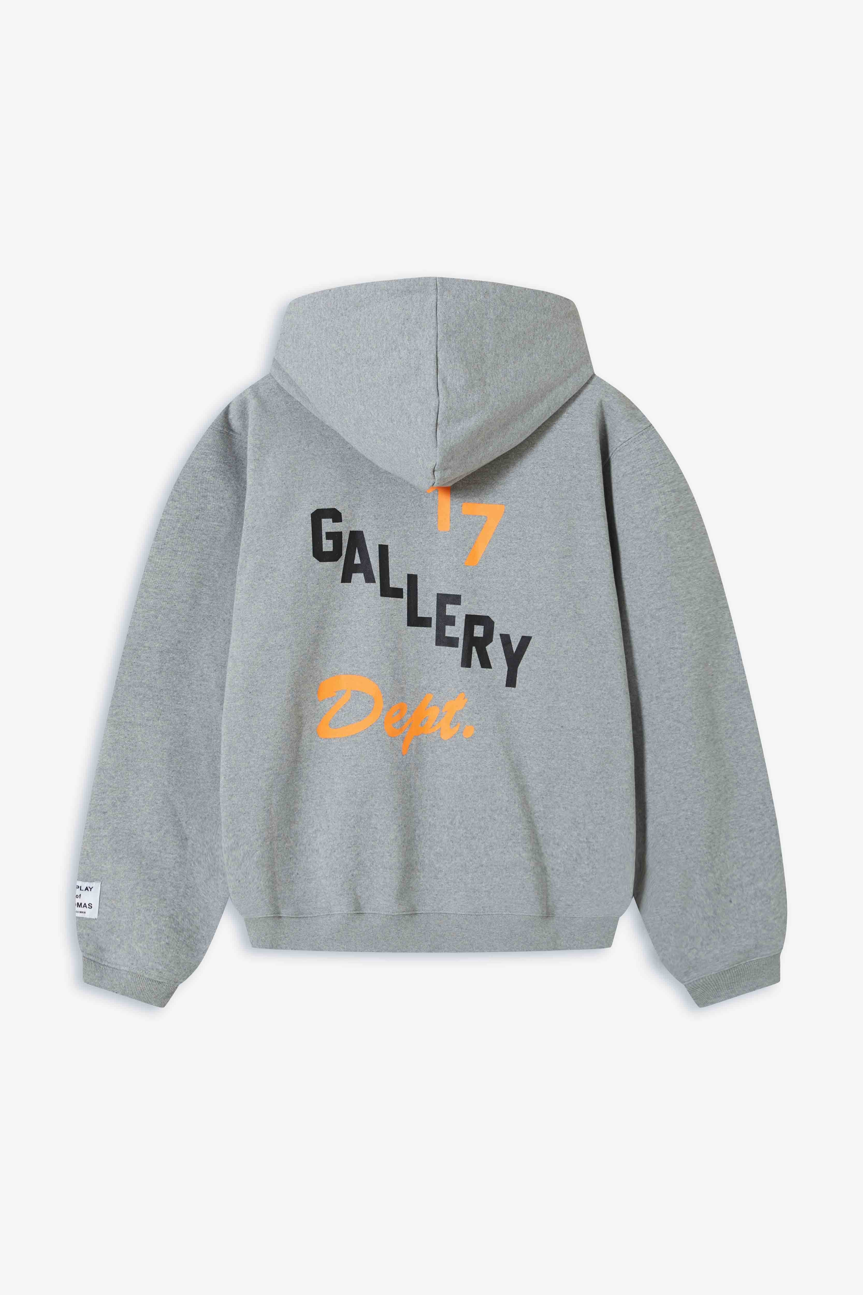 Gallery Dept. Boxing Merch Zip Hoodie Heather Grey