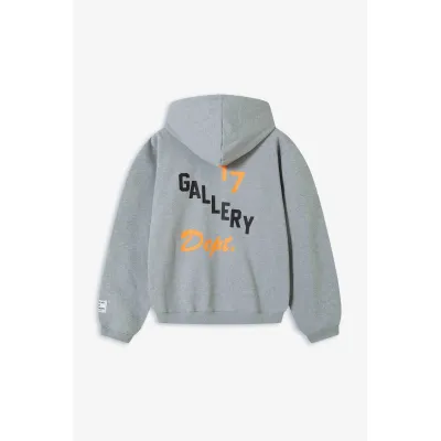 Gallery Dept. Boxing Merch Zip Hoodie Heather Grey 02