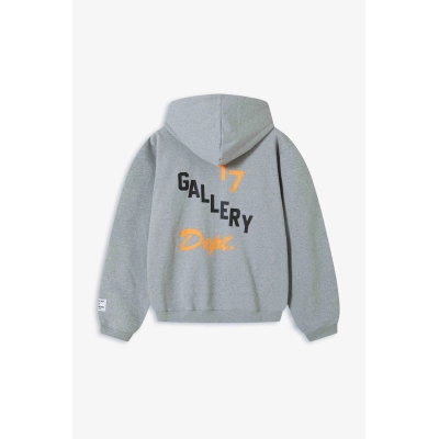 Gallery Dept. Boxing Merch Zip Hoodie Heather Grey 02