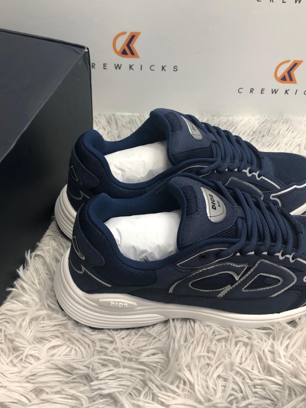 Dior B30 Navy Blue Suede 3SN279ZEI-H520