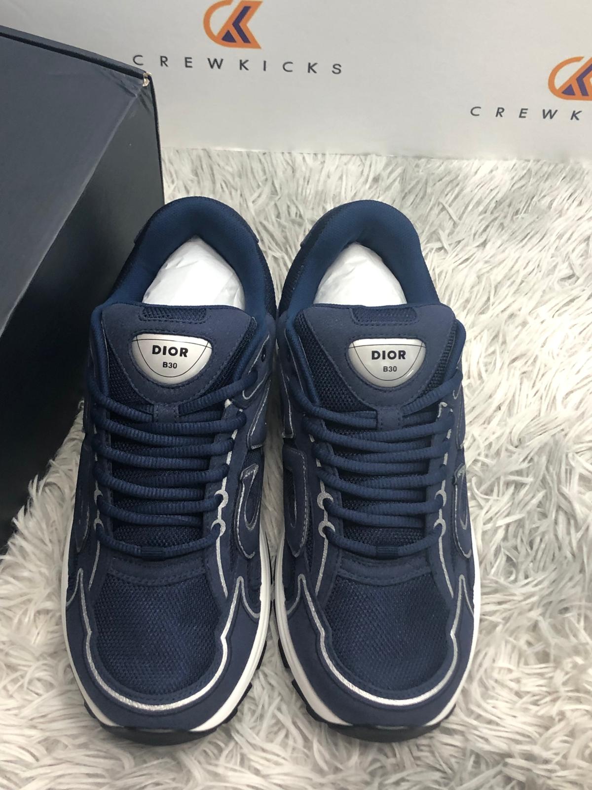 Dior B30 Navy Blue Suede 3SN279ZEI-H520