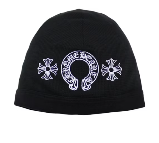 Chrome Hearts Horseshoe Skull Cap Beanie Black