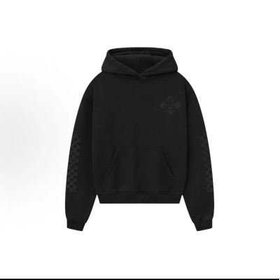 Rhude Hoodie Black 01