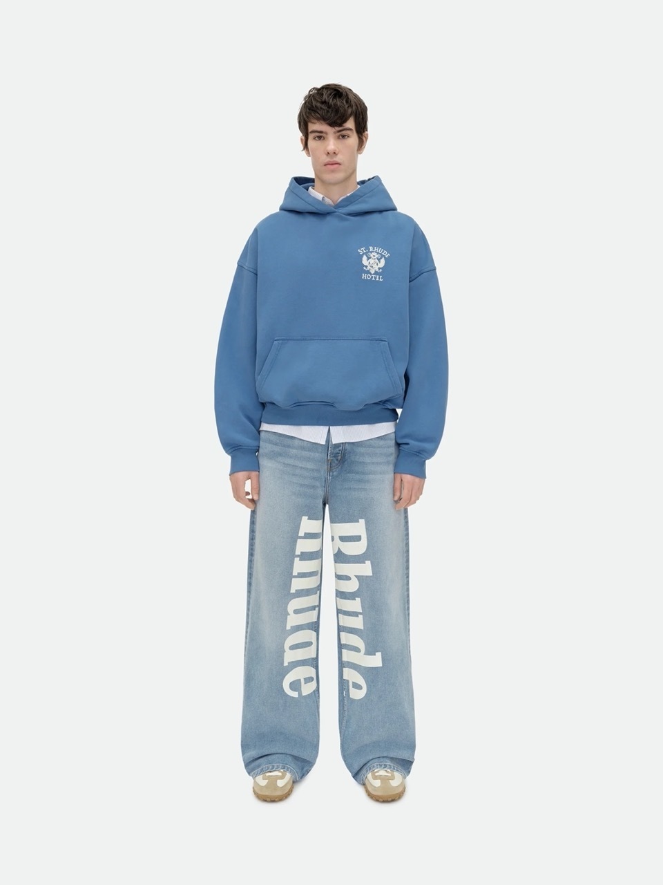 Rhude Hoodie Blue