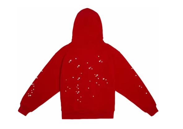 Sp5der Atlanta Zip Up Hoodie Red