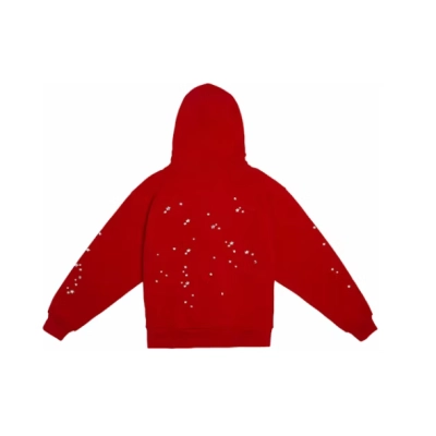 Sp5der Atlanta Zip Up Hoodie Red 02
