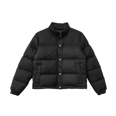 Chrome Hearts Monogram Print Puffer Jacket Black 01