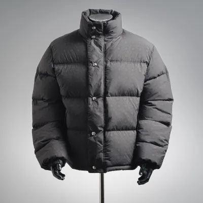 Chrome Hearts Monogram Print Puffer Jacket Black 02