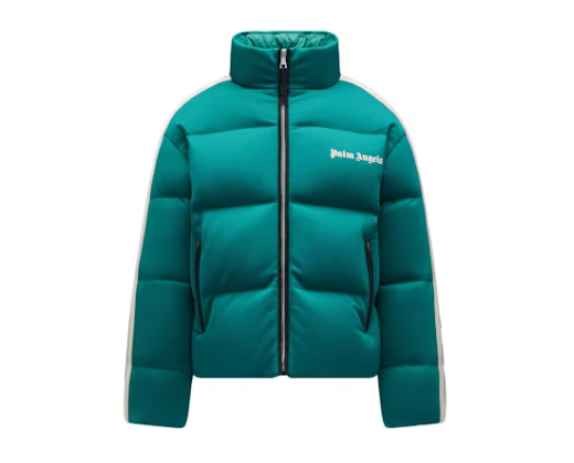 Moncler x Palm Angels Rodman Short Down Jacket Bright Green White