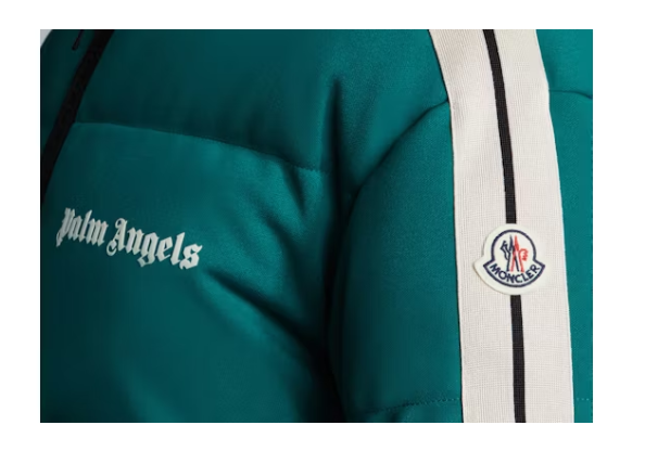 Moncler x Palm Angels Rodman Short Down Jacket Bright Green White