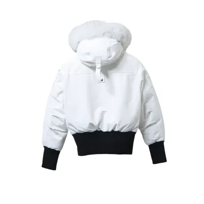 Moose Knuckles Original Debbie Bomber Jacket White 02