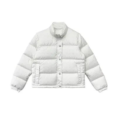 Chrome Hearts Monogram Cross Puffer Down Jacket White 01