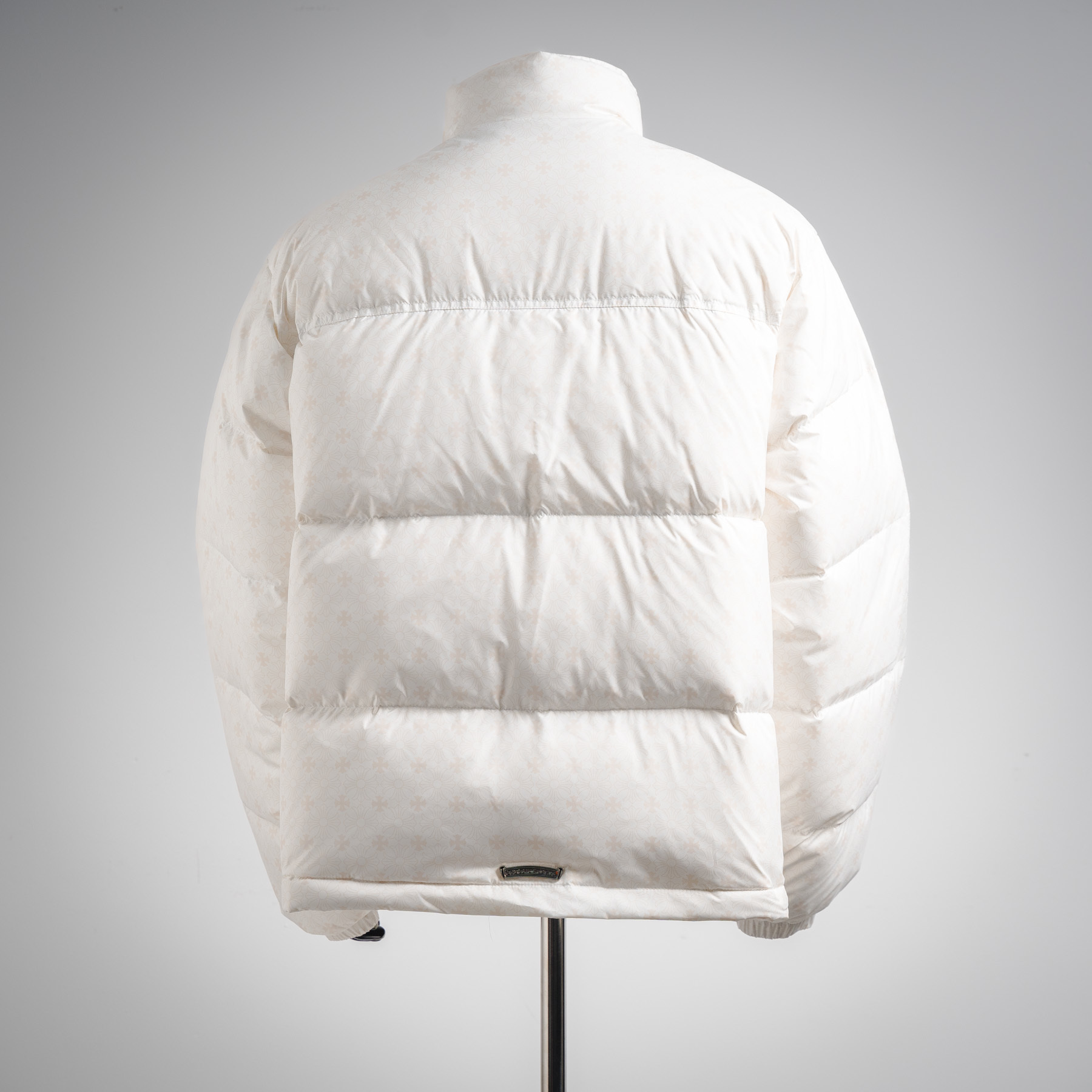 Chrome Hearts Monogram Cross Puffer Down Jacket White