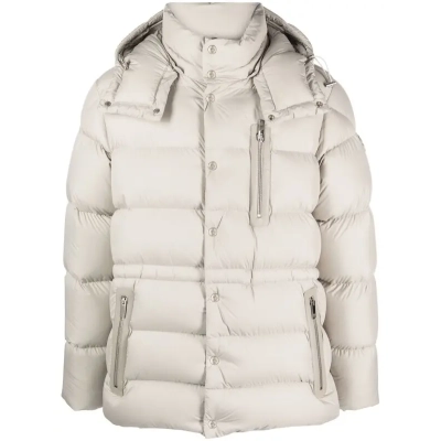 Moncler Bauges Detachable-Hood Jacket White 01