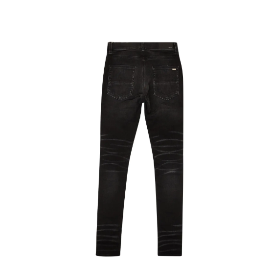 Amiri MX1 Leather Playboy Jean Black