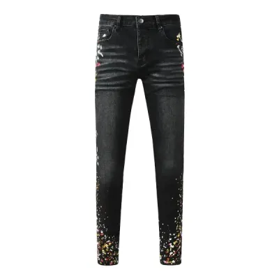 Amiri Jean Black Print 01