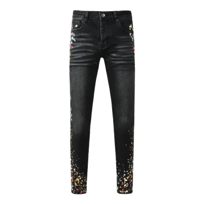 Amiri Jean Black Print 01