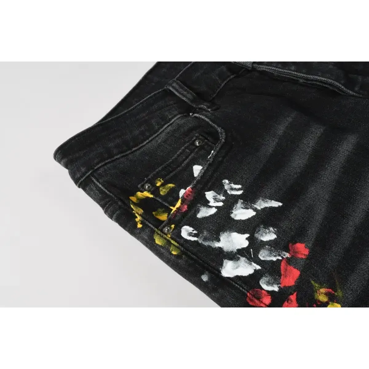 Amiri Jean Black Print
